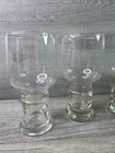 Set Of 5 Vintage Clear Stout Beer Glasses 16oz