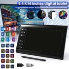 Graphics Drawing Tablet With 8192 Pressure Sensitivity Battery-free Stylus 10x6 