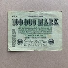 1923 Germany 100000 Mark Banknote  Germany Note Paper Money Bill Post Wwi