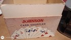 Vintage Nestor Johnson  50 Card Shuffler Wood Turn Crank With Box