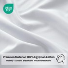 100  Cotton Fitted Sheet Queen Size Sateen All-around Elastic Deep Pocket Dur   