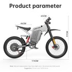 X21 Max 3000w Peak 6000w Electric Bike 60v 30ah 45mph Ebike Motobike For Adults