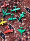 Vintage Lot Of 11 Mpc Miniature Plastic Toy Airplanes Planes Jets Fighter Bomber