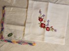 Lot 8 Vintage Hankies Handkerchiefs  Crocheted  Lace  Ireland  Weddings