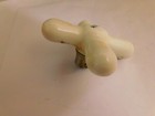 Nice Vintage White Porcelain Cross  Waste Water Faucet Knob