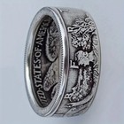 Silver Dollar Coin Ring Handmade Crafted Rare Silver Morgan Men Rings