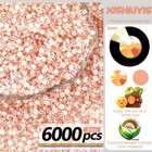 6000pcs 3mm Champagne Gold Ab Flatback Rhinestones  Shiny Jelly Crystal Gems    
