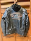 Harley-davidson Burning Skull 3-in-1 Leather Jacket Size Medium Free Shipping 