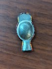 Vintage Cracker Jack Prize Tin Litho Owl Whistle Japan 1 1 4  Tall