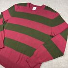 A Nightmare On Elm Street Freddy Krueger Striped Sweater Sz Large Costume Spirit