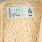 Vintage Irish Wool Hand Knit Vest Ireland Cable Knit Sweater Kids Girls 4   6