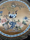 Vtg Chinese Embroidered Silk Round Embroidery Panels Birds Flowers Asian Art 16   