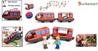 Magnetic Battery-operated Wooden Train Set With Sound   Accessories