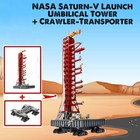 Saturn-v Launch Umbilical Tower Crawler-transporter Building Block Set Brick Toy