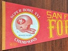 San Francisco 49ers Super Bowl Xvi Champions 1982 Vintage Nfl Football Pennant