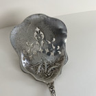 1847 Rogers Charter Oak 1906 Silverplate Ice Waffle Serving Spoon 9-3 8 Inch