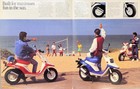 1988 - 1990 Yamaha Zuma Sports Scooter 50cc 4-page Brochure