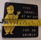 Vintage Mid Century Style Old Age Humorous Themed Metal Trivet 