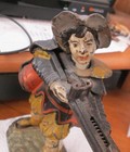 Antique William Tell Cast Iron Mechanical Bank Pat d June 23 1896 J   E Stevens