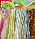 Huge Vtg Lot Chenille Stems pipe Cleaners Various Colors 12     Taiwan Japan China