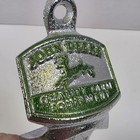 Vintage John Deere Stationary Cast Iron Bottle Opener farm Tractor Green