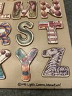 Alphabet Art Wooden Puzzle Pictures Under 26 Pieces Complete Wood