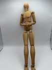 Vtg Wooden Mannequin 15  Doll Fully Jointed Articulated Artist Model Figure