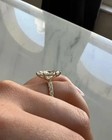 4ct Marquise-cut Real Moissanite Women s Engagement Ring 14k Yellow Gold Plated