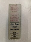 1922 Polk s City Directory For Oakland-berkeley-alameda  Hardcover  Vg Cond 