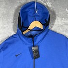 Nike Dry Full Zip Basketball Hoodie Blue Black 930561-493 Mens 3xl Nwt