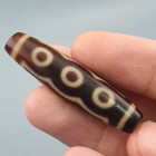 Antique Himalayan Tibetan 5 Eyes Agate Dzi Bead Amulet