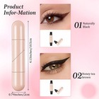 Elevatetech Gel Eyeliner Pencil Set 1 Count  pack Of 2   Black  Brown