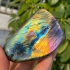 200g Natural Gorgeous Labradorite Quartz Crystal Stone Specimen Healing