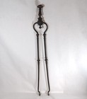 Antique 19th Century Ornate Wrought Iron Fireplace Hearth Tongs  29 