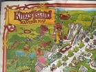 1982 King s Island Large Foldout Souvenir Map   38   x27      Good Condition