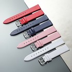 Unisex Ultra Thin Genuine Leather Watch Strap Band Bracelet 8mm-24mm Pin Buckle