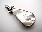 David Scott Walker Mother Of Pearl Sterling Pendant Vintage Fob Style 1977 Hm