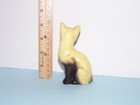 Vintage Siamese Cat Figurine Ceramic Blue Eyes Kitty Cat Mid Century Small 4 5   