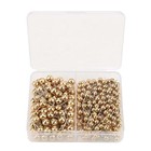 300 Pcs Round Head Pins - Pearl Push Dressmaking Pins - Threaded Corsage