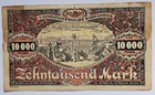 1923 Germany 10000-mark Banknote City Of Karlsruhe Emergency Currency