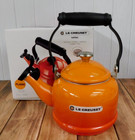 Le Creuset Enamel On Steel 1 25 Quart Demi Tea Kettle  Flame - New