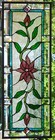 Stained Glass Transom Window Hanging Panel 32 X 12 3 4  Incl Hooks