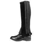 English Riding Half Chaps - Black Or Brown Suede Leather - S m l xl