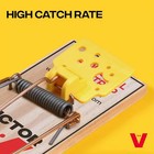 Victor Metal Pedal Mouse Trap  Disposable Reusable Mouse Traps  4 Pack