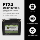 Powertex Ytx14-bs Lithium Battery     Bms  480 Ca  4-terminal  Jump-start   More 