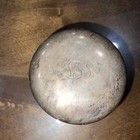 Vintage Glass Powder Jar With Lid