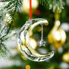 New In Original Box 100  Swarovski Crystal Holiday Magic Moon Ornament