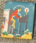 Rare Dicken s Christmas Carol Vintage Advertising Matchbook Paper Cover Diamond