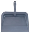 Superio Heavy Duty Durable Plastic Dustpan  For Indoor And Outdoor Use  Grey 