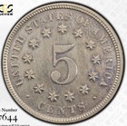 1871 Pr60 Shield Nickel Pcgs Trueview Proof Cac  Die Polish Low Mintage